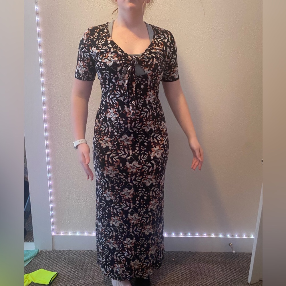 Express short sleeve maxi dress